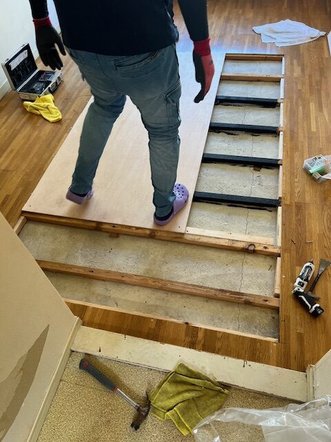 コンパネ1枚設置